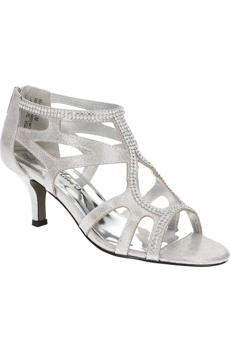 EASY STREET Flattery Cage Pump - Multiple Widths Available, Main, color, Silver