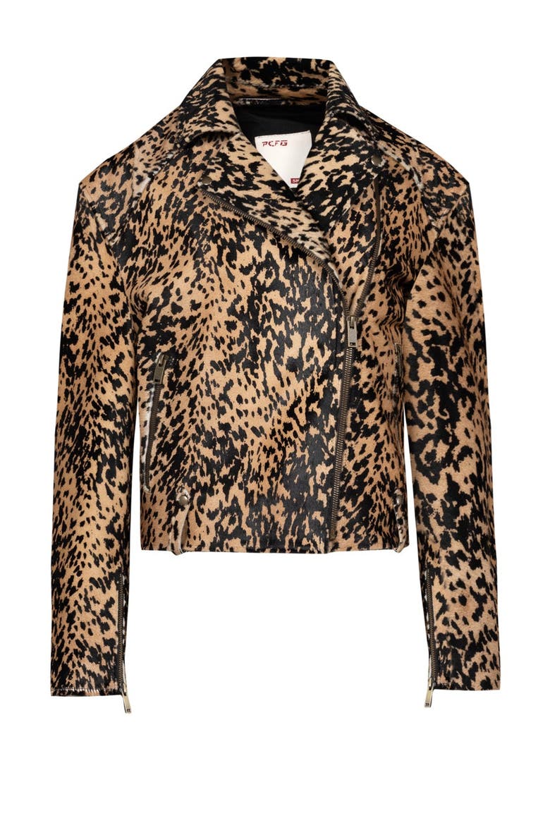Your *Itch Kangaroo Leather Jacket, Alternate, color, Leopard