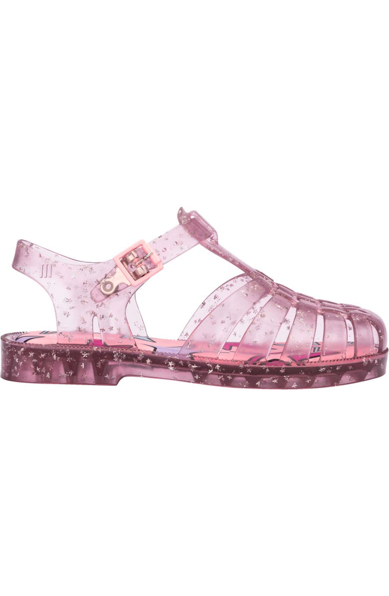 Mini Melissa Kids' Possession Metallic Jelly Sandal, Alternate, color, Glitter Pink