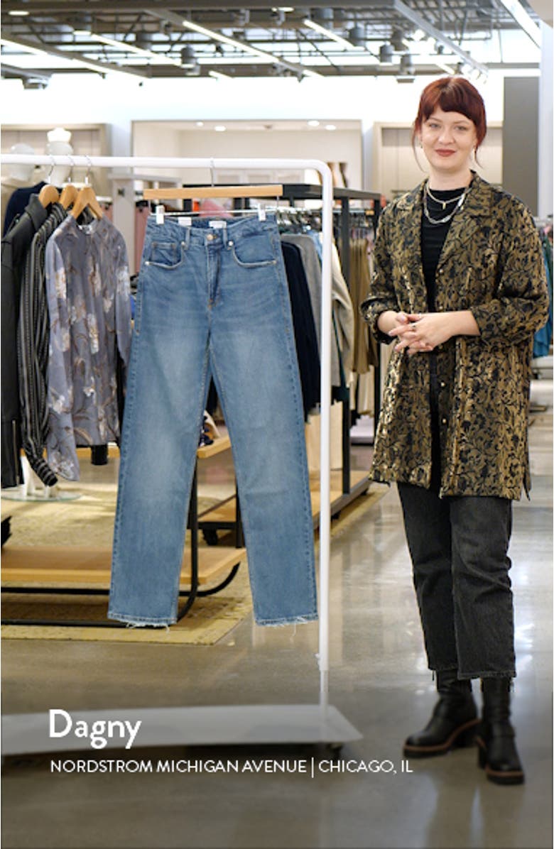 Good Icon High Waist Straight Leg Jeans, sales video thumbnail