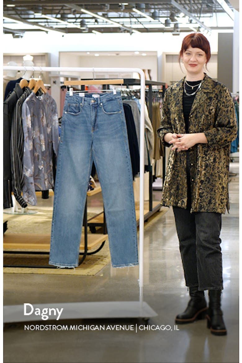 Good Icon High Waist Straight Leg Jeans video