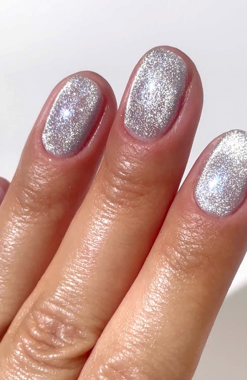 Le Mini Macaron Cat Eye 1-step Gel Nail Polish In Silver