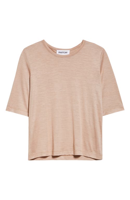 Partow Parker Modal & Cashmere T-shirt In Brown