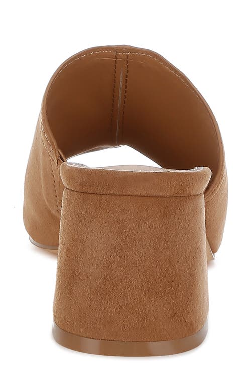 Rag & Co Citarum Slide Sandal In Tan