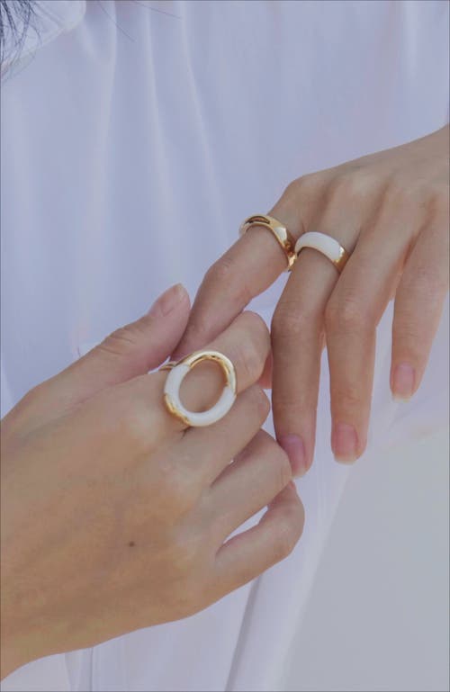 Rc Retro Chic Time Ripples Round Ring In Multi