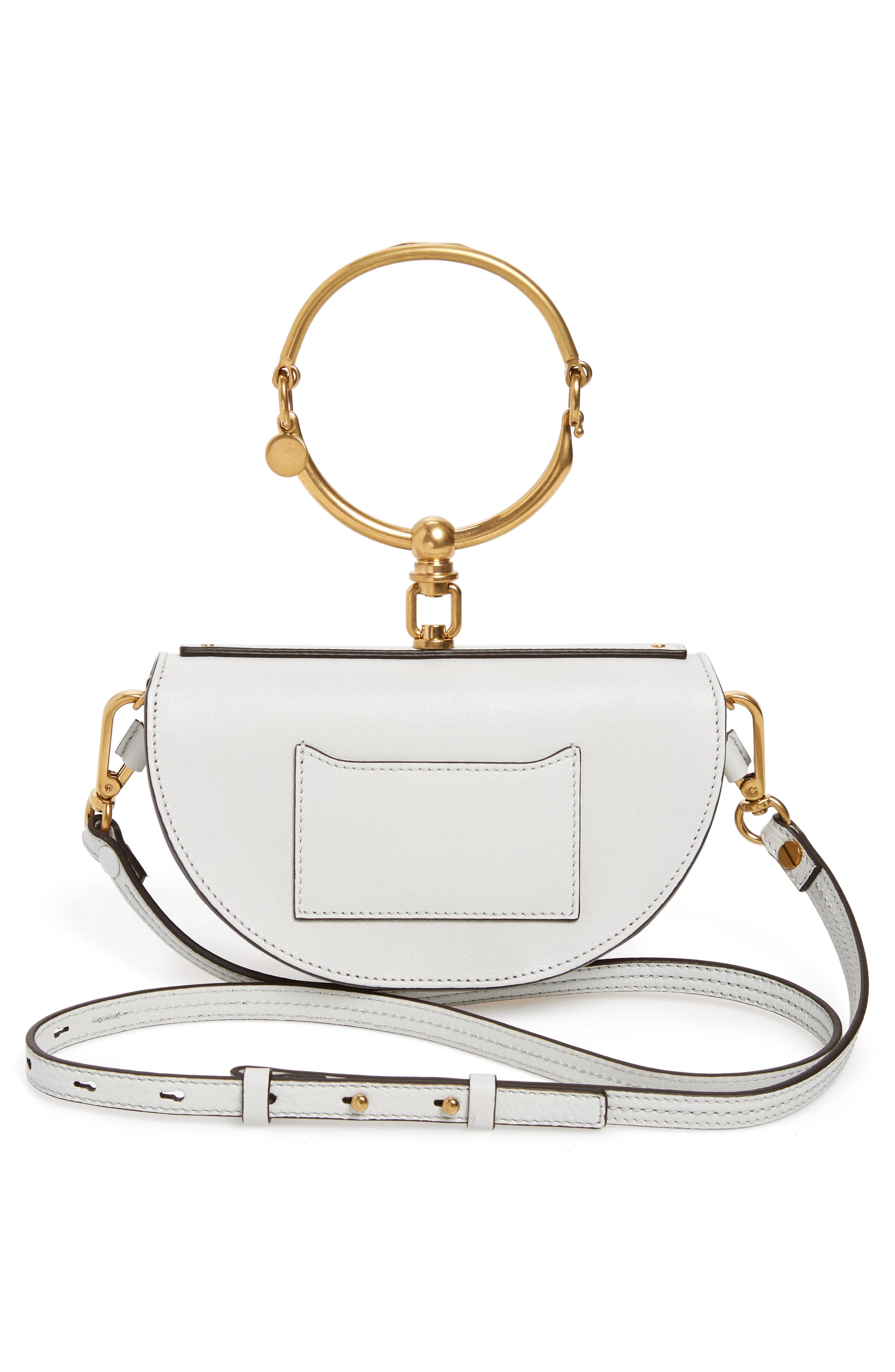 Chloé Small Nile Bracelet Calfskin Leather Minaudiere, Alternate, color, 