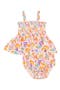 Retro Mushroom Print Smocked Ruffle Top & Bloomers Set