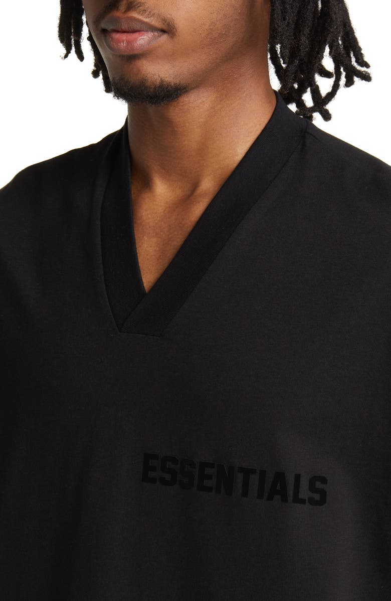 Fear of God Essentials Oversize V-Neck T-Shirt, Alternate, color, 
