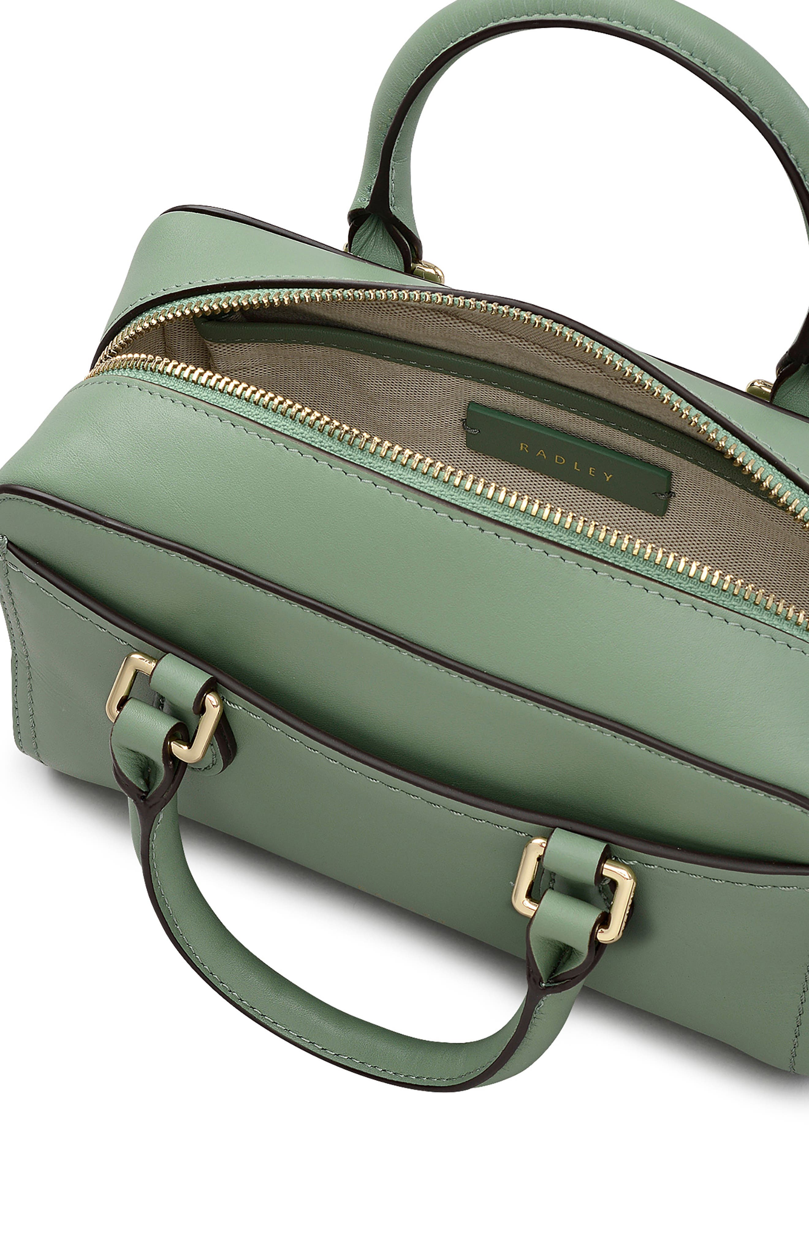 Radley Mini Portland Way Zip Top Handle Bag, Alternate, color, Pistachio