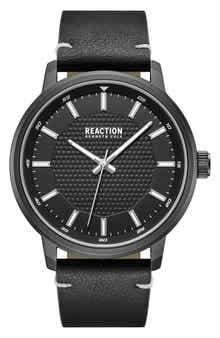 Kenneth Cole Reaction Classic Black Strap Watch, 44mm