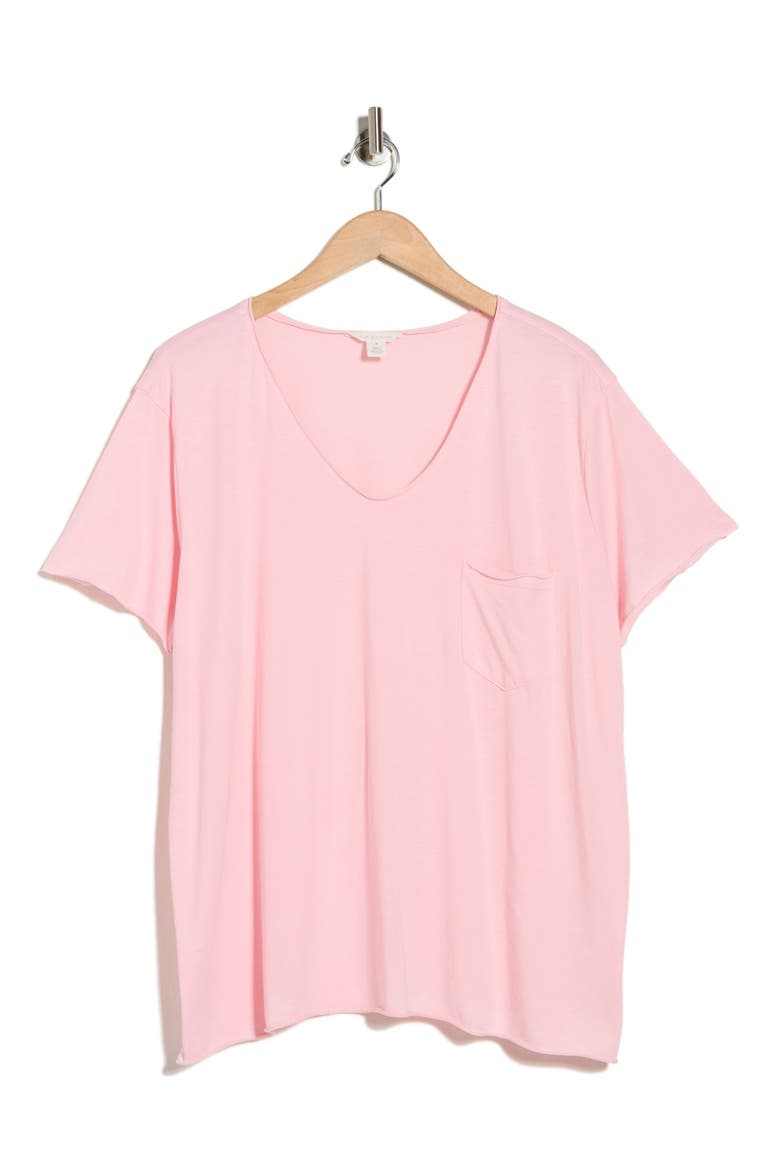 Rolled Burnout Top, Alternate, color, PINK SUNRISE