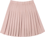 Charlotte & George Woven Pleated Skirt with Internal Elastic