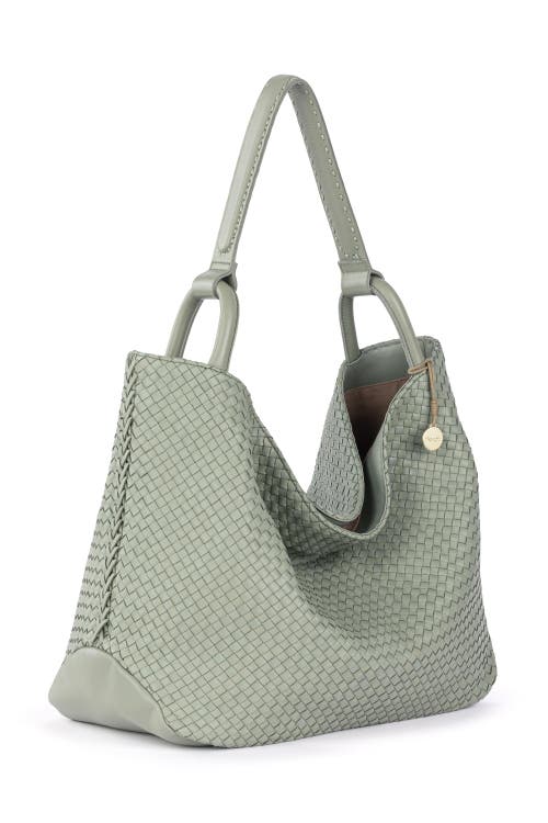 The Sak Los Feliz Large Tote Leather Bag In Green