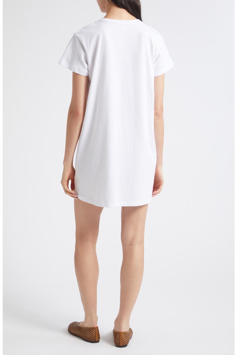 Margo Short Sleeve T-Shirt Dress, Alternate, color, WHITE