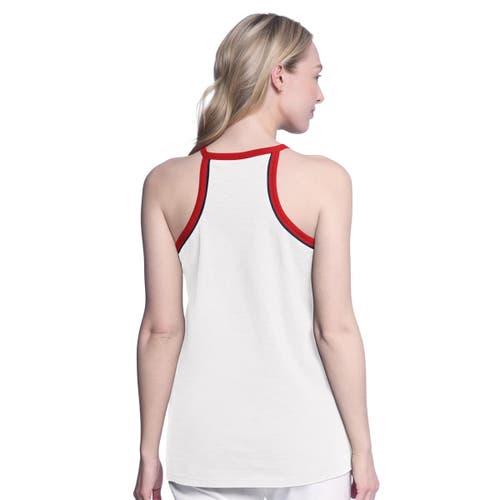 G-iii 4her By Carl Banks White Los Angeles Angels Curveball Tank Top