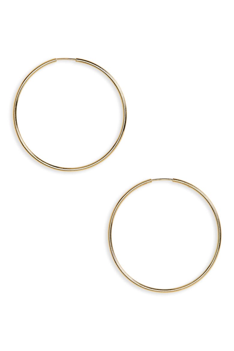 Argento Vivo Endless Hoops, Main, color, GOLD