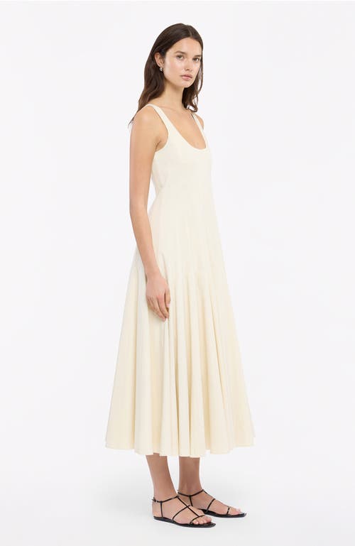 Shop Another Tomorrow Tank Flare Dress In Off White