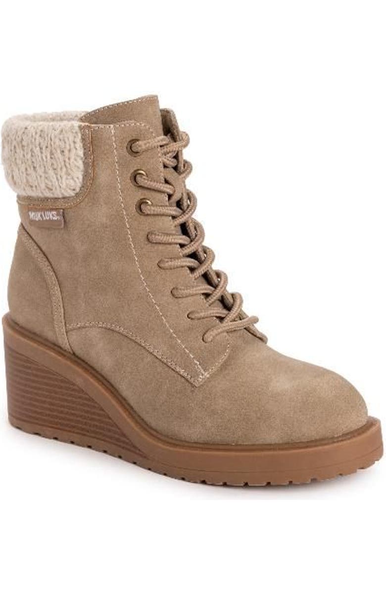 MUK LUKS Sky Solange Bootie, Main, color, Taupe