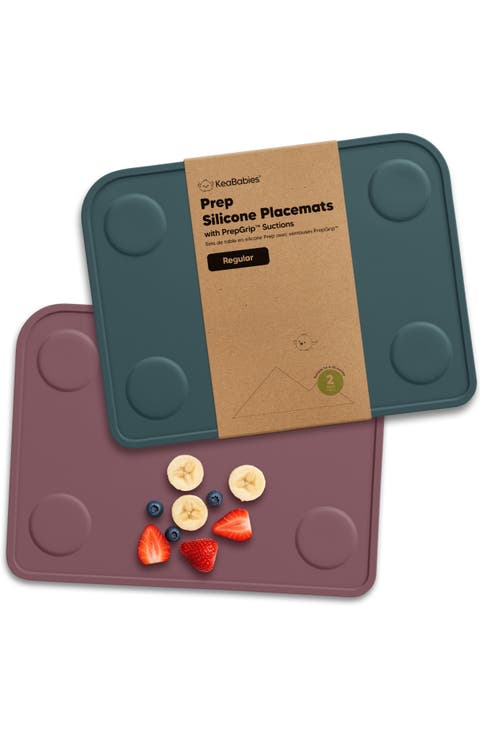 2-Pack Prep Silicone Placemats