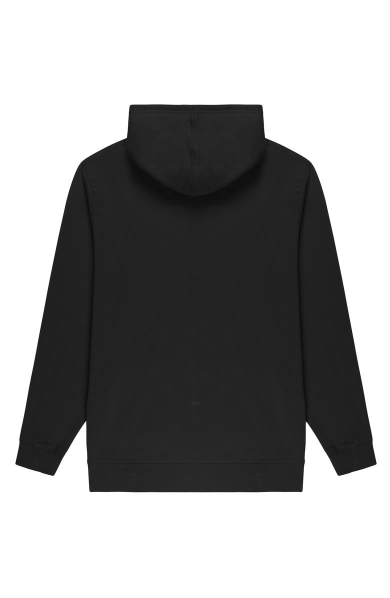 Dalix Ghost Midweight Fleece Classic Hooded Sweatshirt, Alternate, color, Black