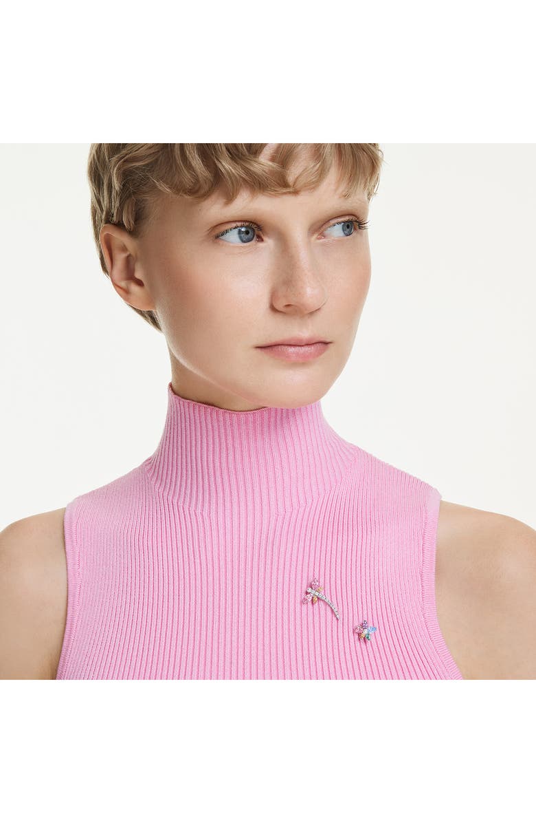 Swarovski x Ariana Grande Brooch, Alternate, color, Silver/ Multi