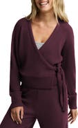Beyond Yoga Rest Day Waffle Stitch Wrap Cardigan