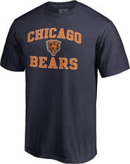 Fanatics MTO Label Men's Navy Chicago Bears Vintage Collection Victory Arch T-Shirt