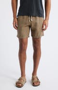 ALEX CRANE Bo Linen Drawstring Shorts