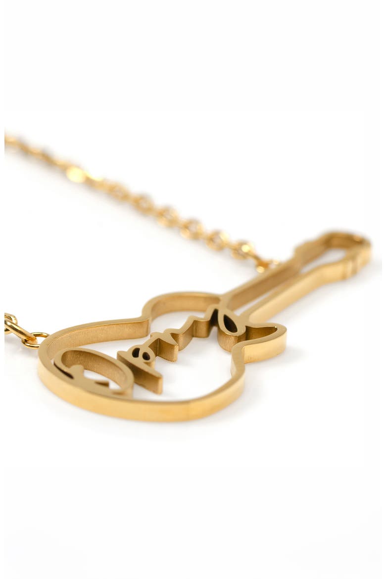 Men's Grand Ole Opry Guitar Pendant Necklace, Alternate, color, GOLD