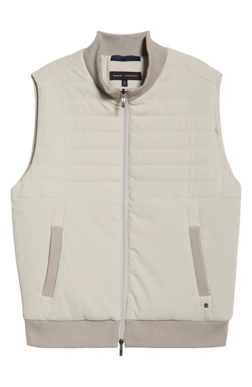 Robert Barakett Fremantle Quilted Corduroy Vest In Burgundy
