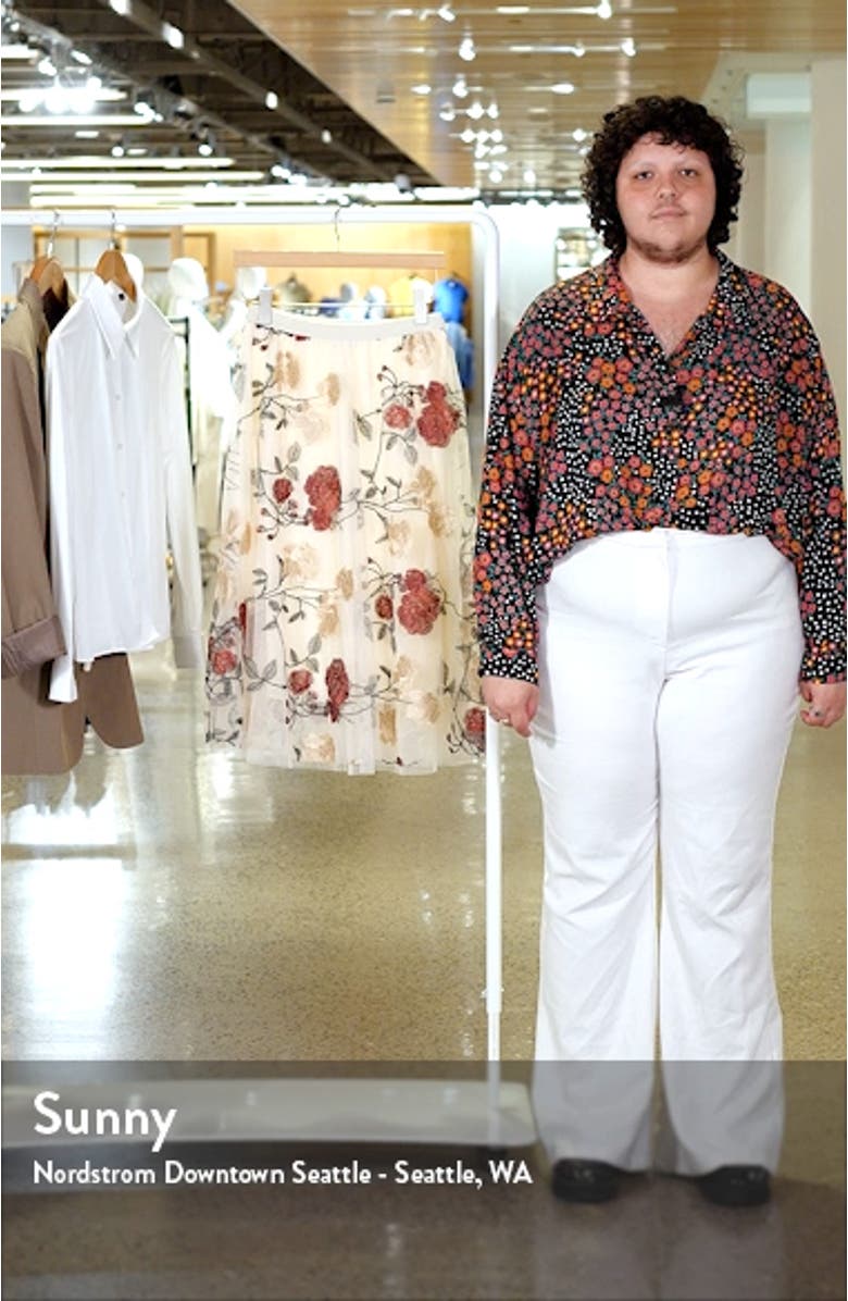 Virginia Floral Midi Skirt, sales video thumbnail