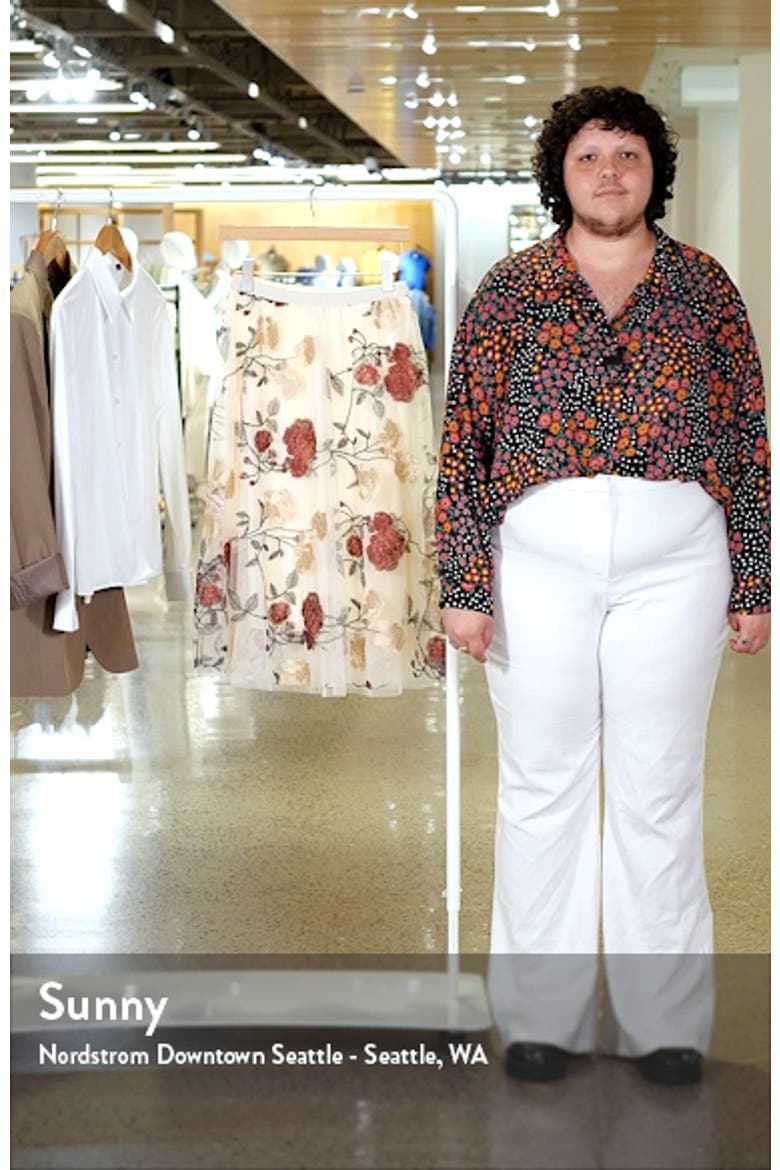 Virginia Floral Midi Skirt video