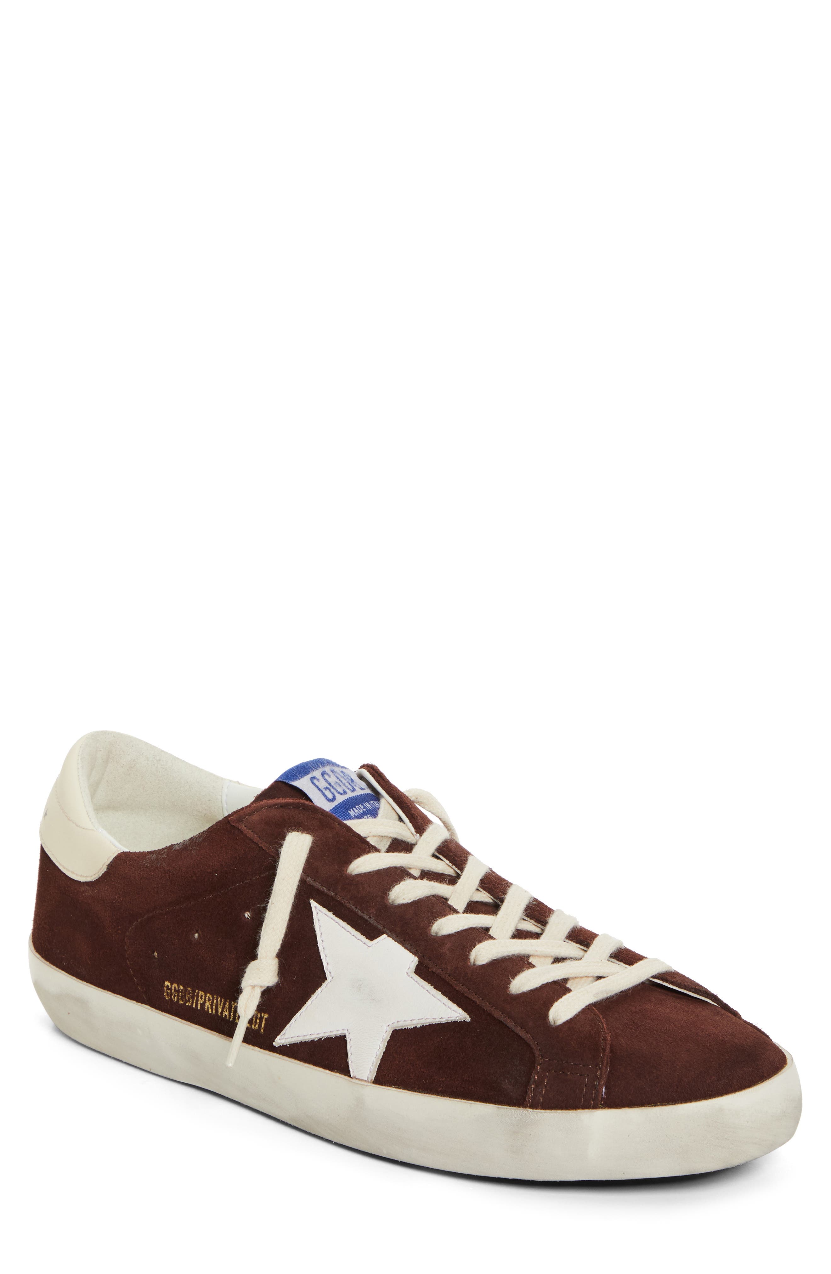 Golden Goose Super-Star Classic Sneaker, Main, color, Rum Raisin/ White/ Cream