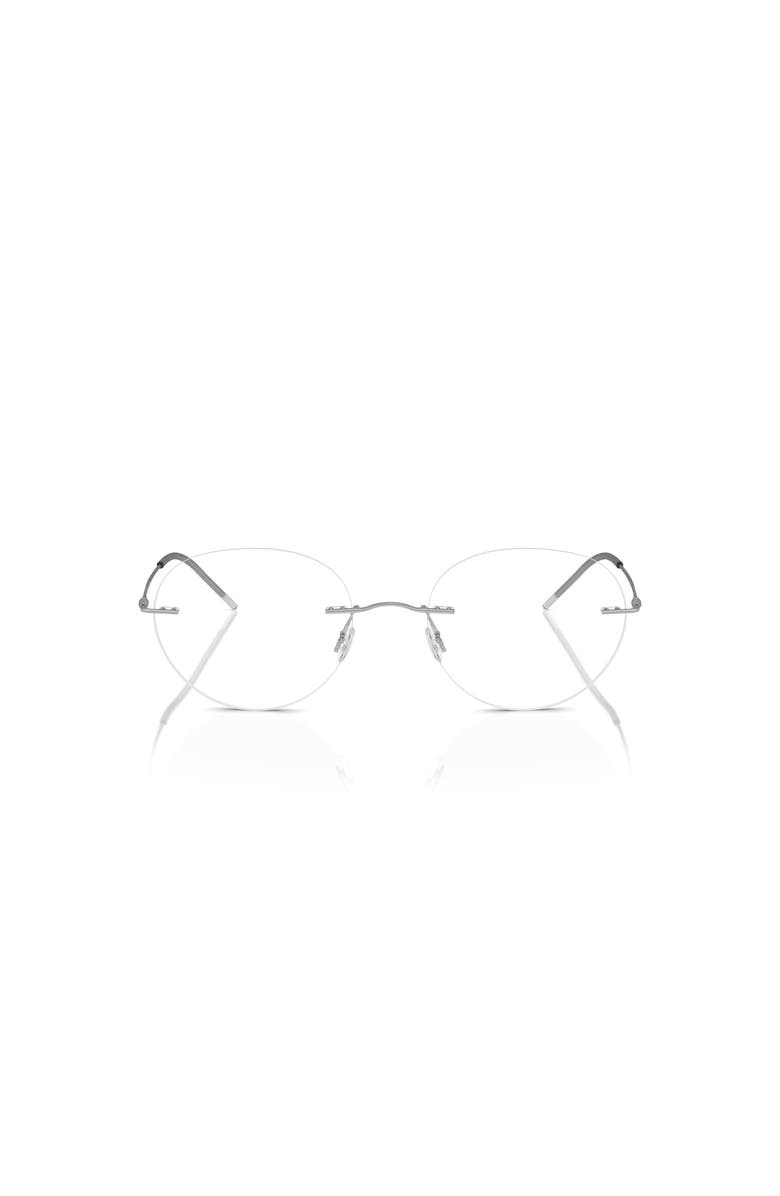 Giorgio Armani 50mm Phantos optical glasses, Alternate, color, Silver
