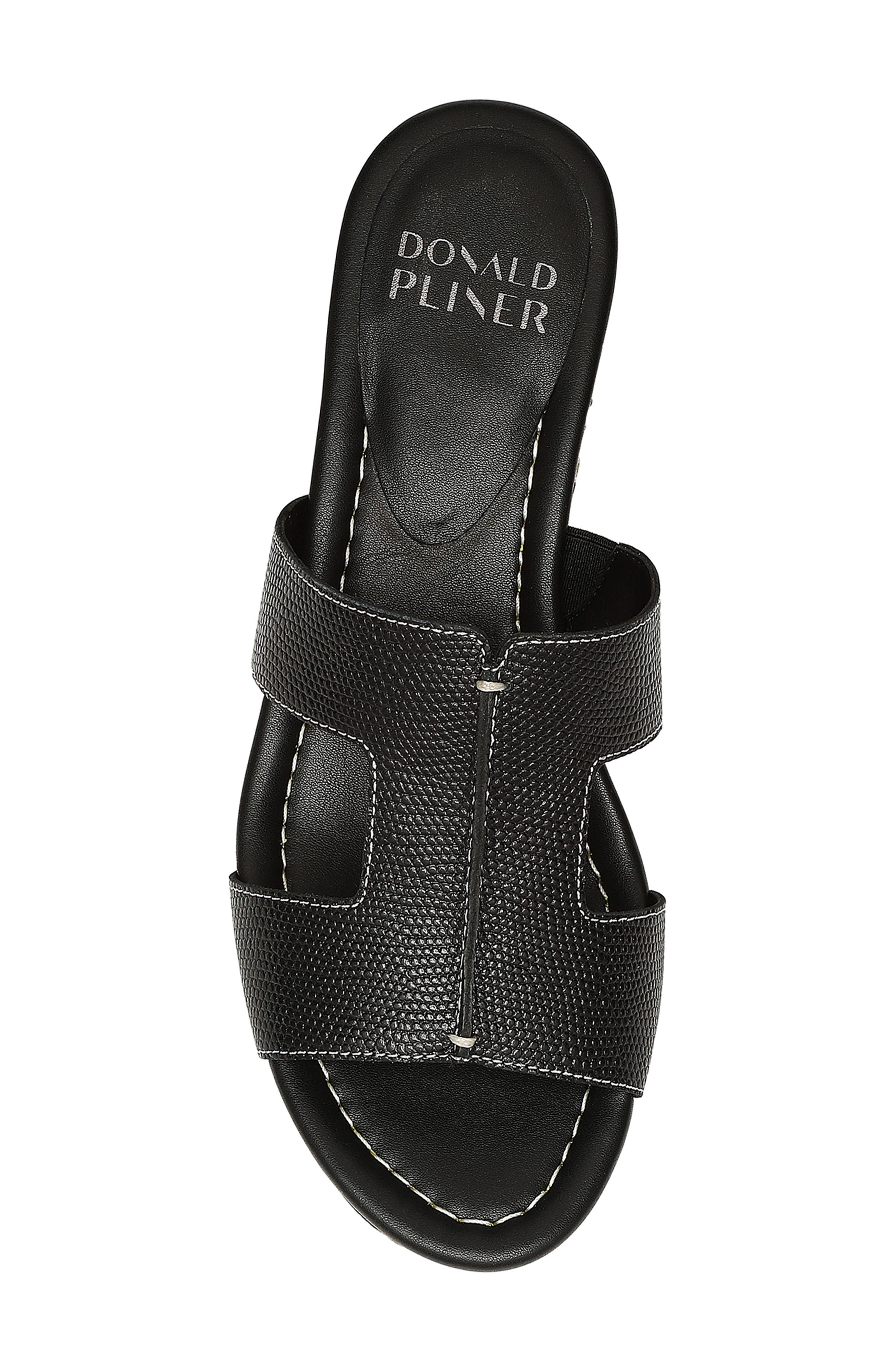 Donald Pliner Disco Lizard Embossed Platform Heeled Sandal, Alternate, color, 