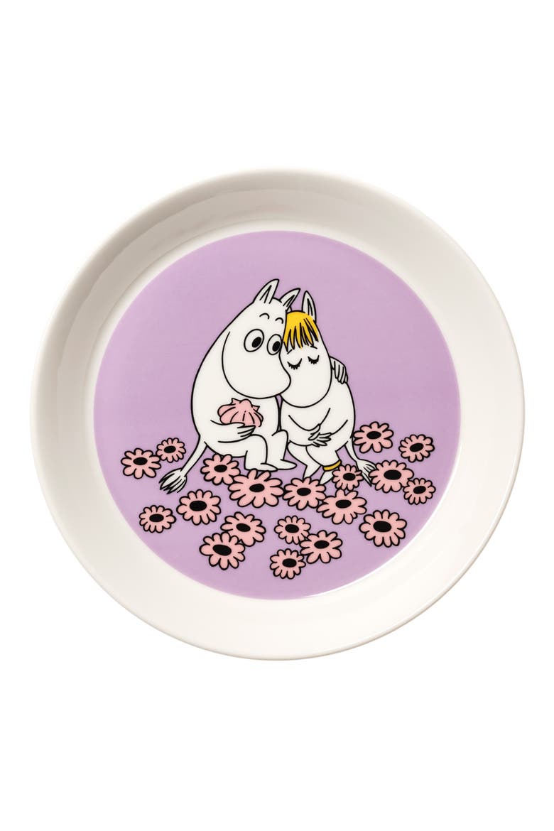 Sweet Moomin 7.5-Inch Porcelain Plate, Main, color, MULTI