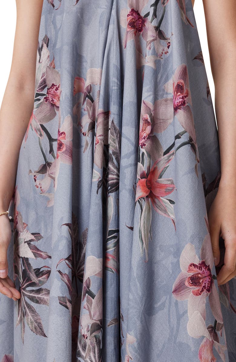 AllSaints Lil Handkerchief Hem Organic Cotton Dress, Alternate, color,