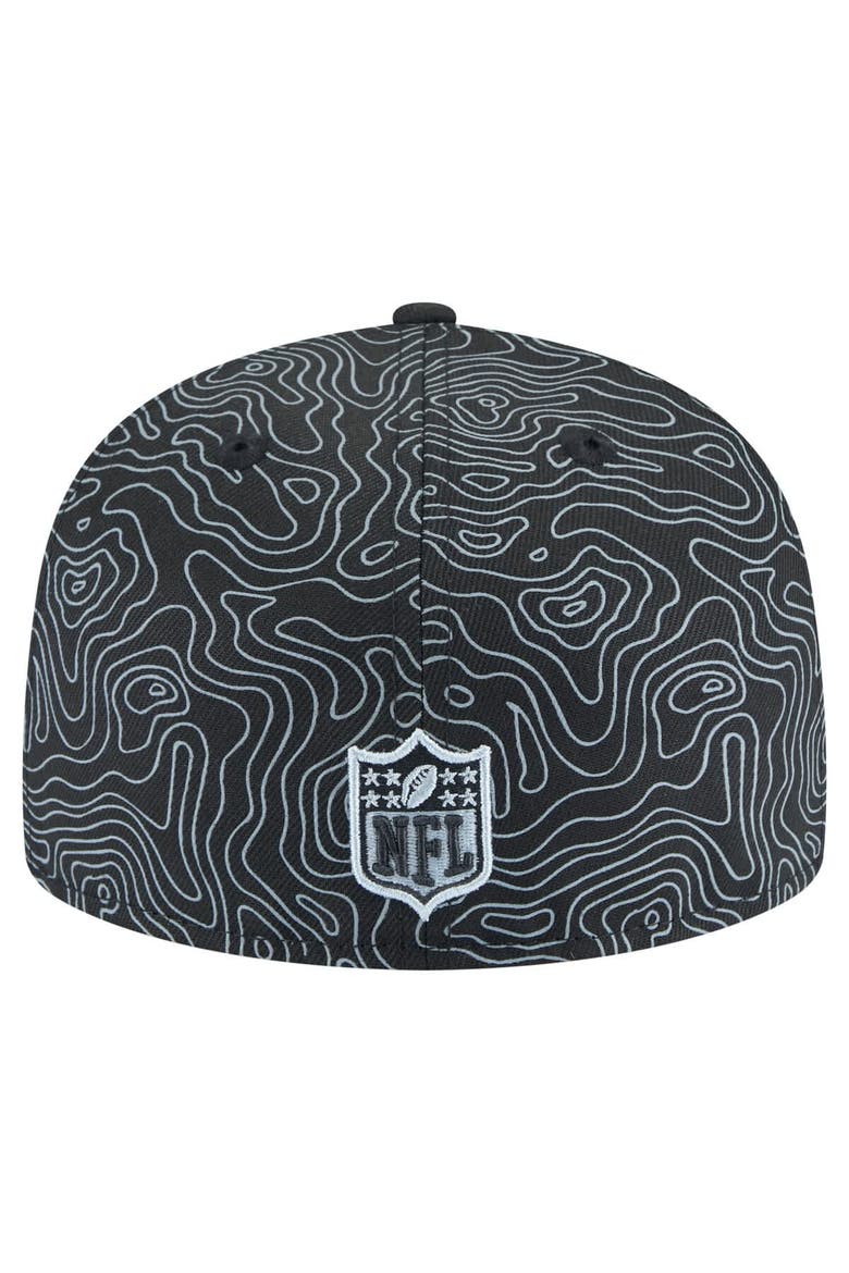 Men's New Era Black Las Vegas Raiders Geo 59FIFTY Fitted Hat, Alternate, color, Black