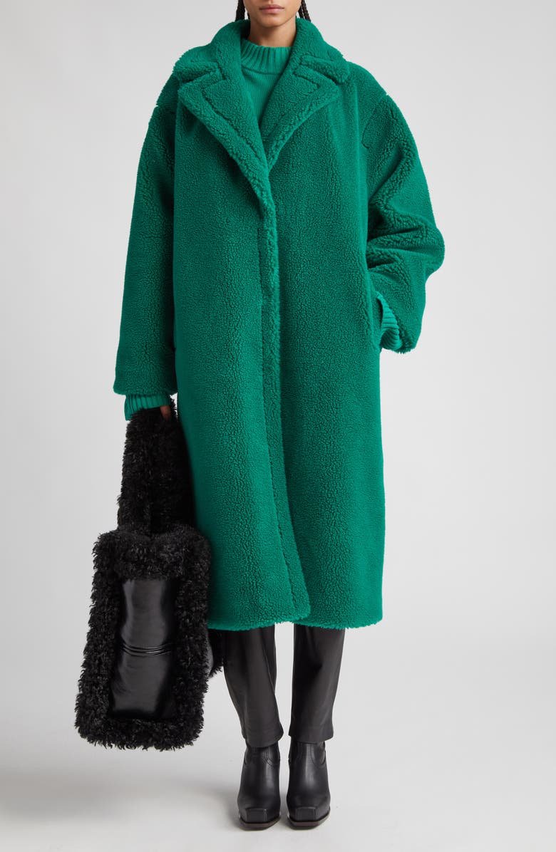 Stand Studio Maria Faux Shearling Coat, Alternate, color, 