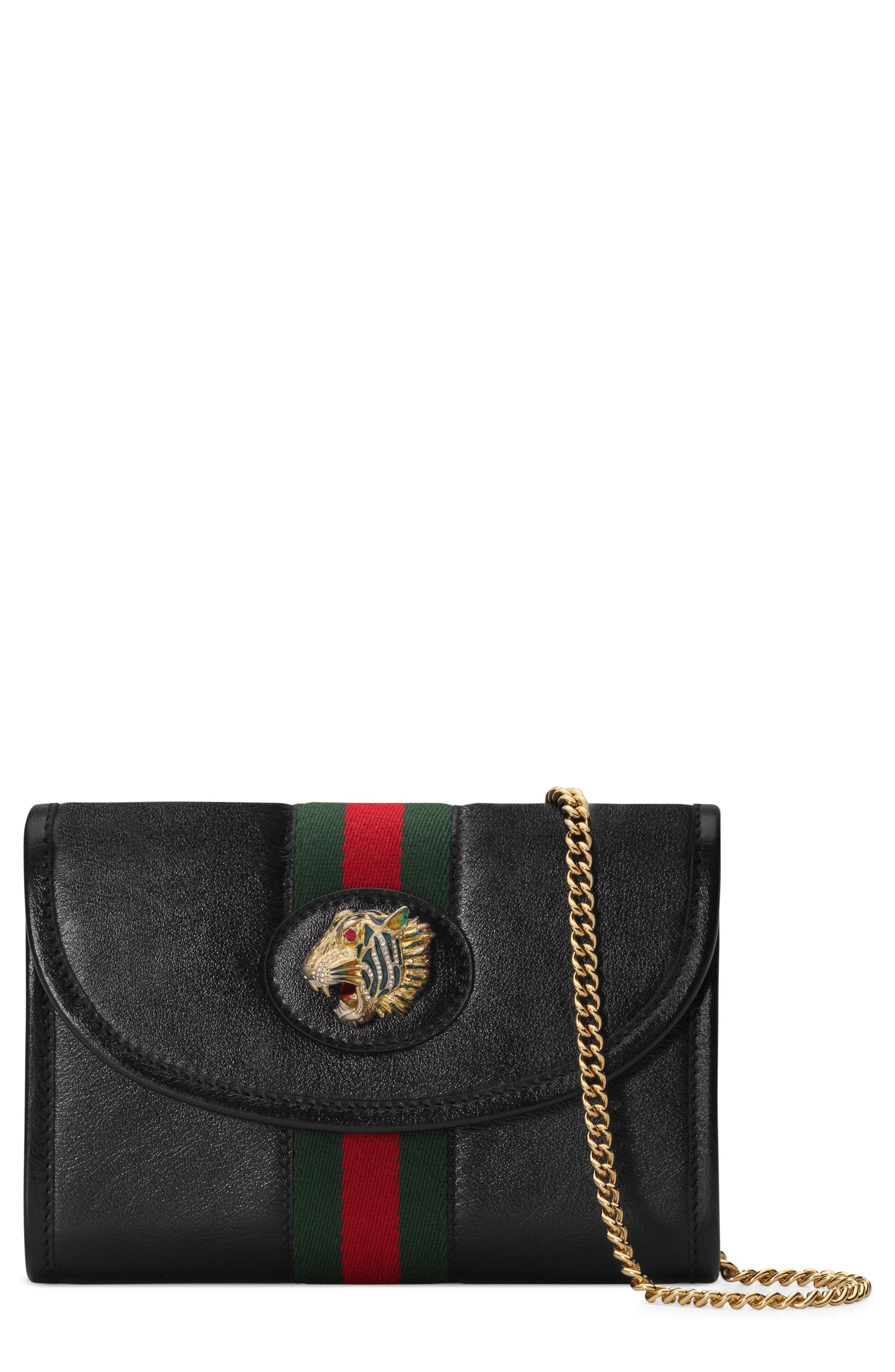 Gucci MiniLeather Crossbody Bag, Main, color, 