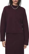 MANGO Structured Crewneck Sweater