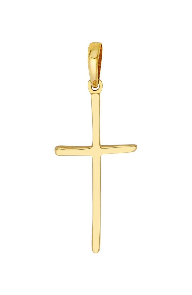HAWLEY ST Smooth Cross Charm Pendant, Main, color, 