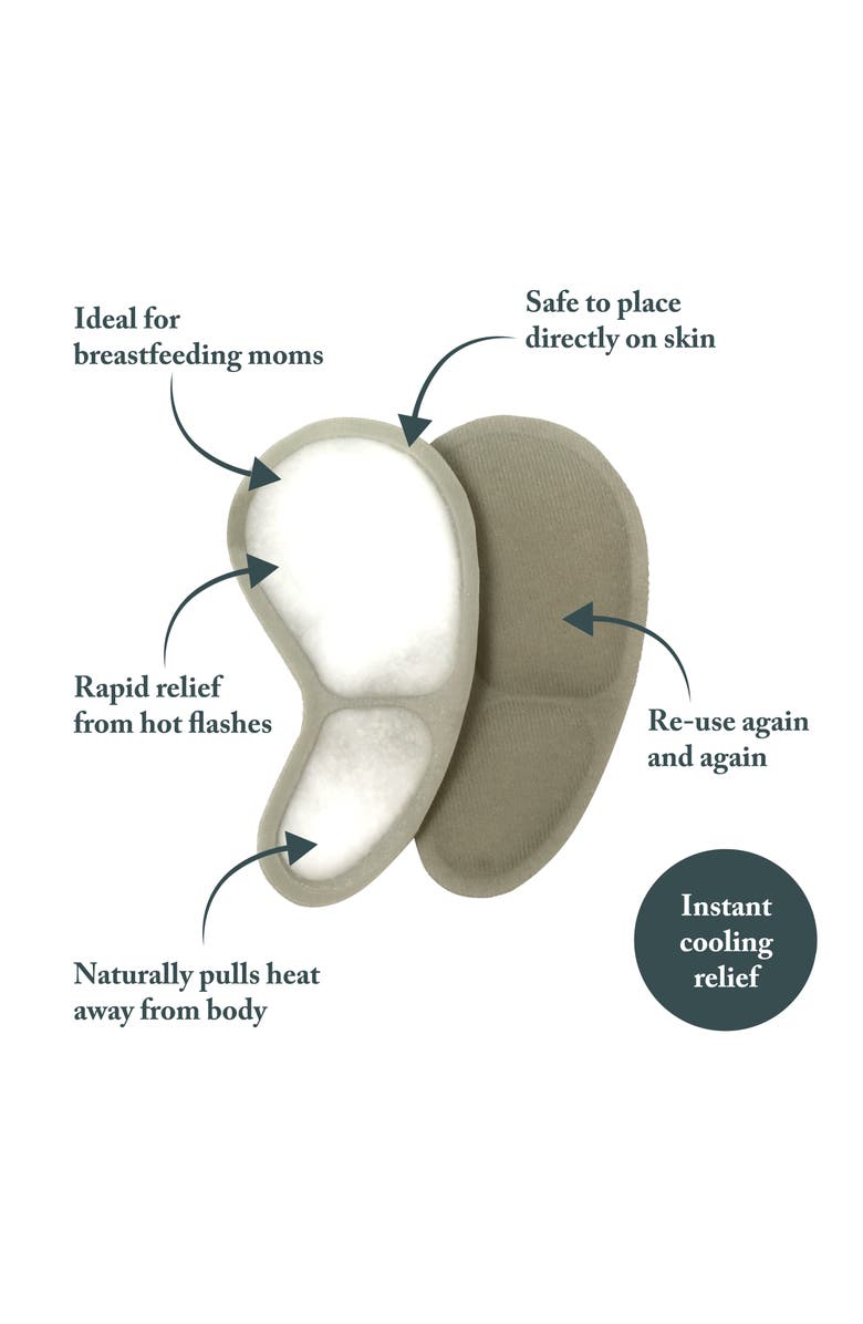 Mommy Matters coldHER Cooling Bra Inserts for Nursing Relief, Alternate, color, Grey