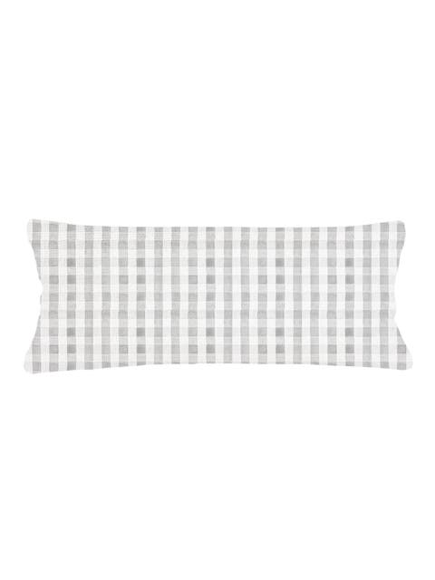 Gingham Linen Pillow with Down Insert