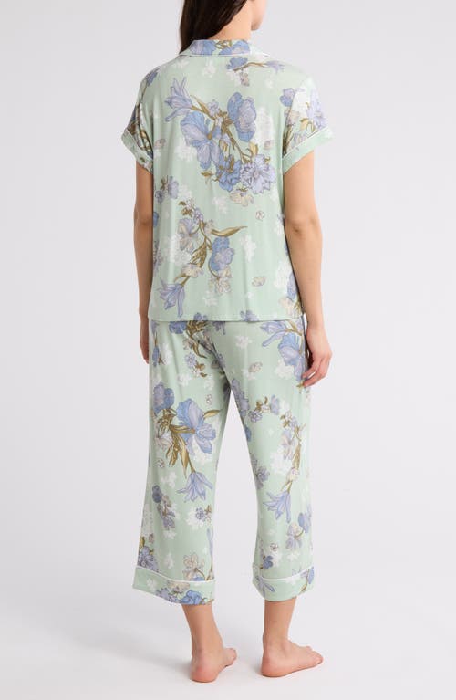 Nordstrom Rack Tranquility Cropped Pajamas In Green Sigh Ella Floral