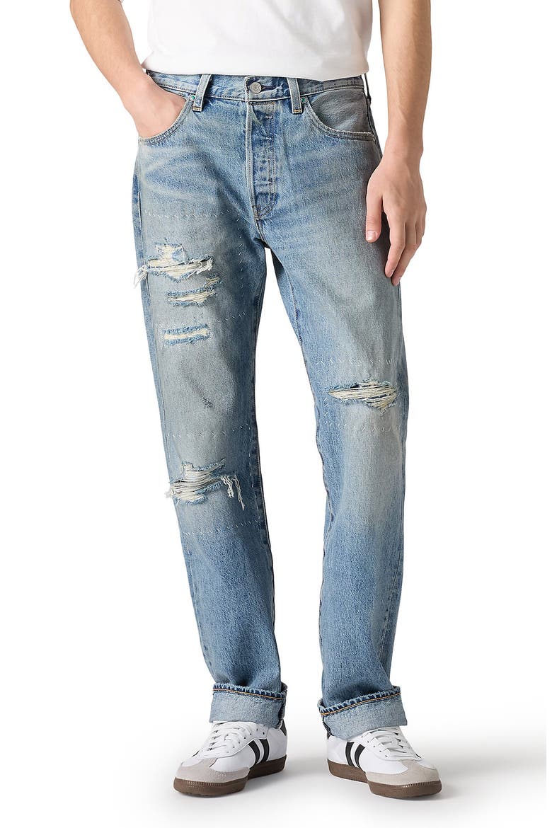 501® Original Straight Leg Selvedge Jeans (Men) | Nordstrom