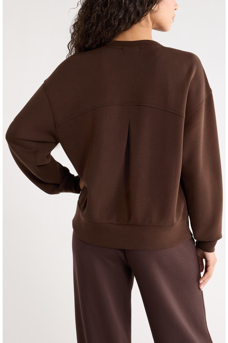 Soft Luxe Boxy Crew Sweatshirt, Alternate, color, BROWN MOLE'