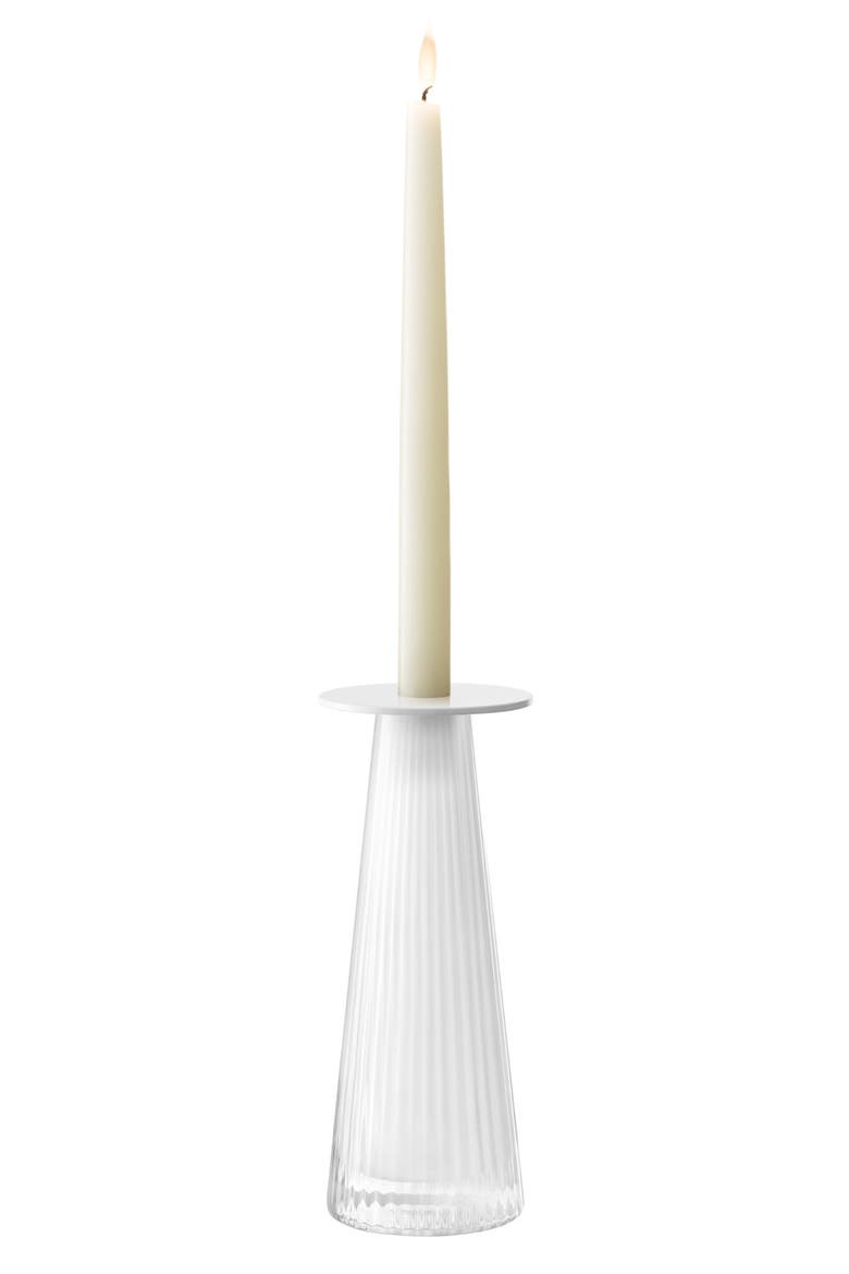 Beacon Modular Candleholder/Vase, Alternate, color, WHITE