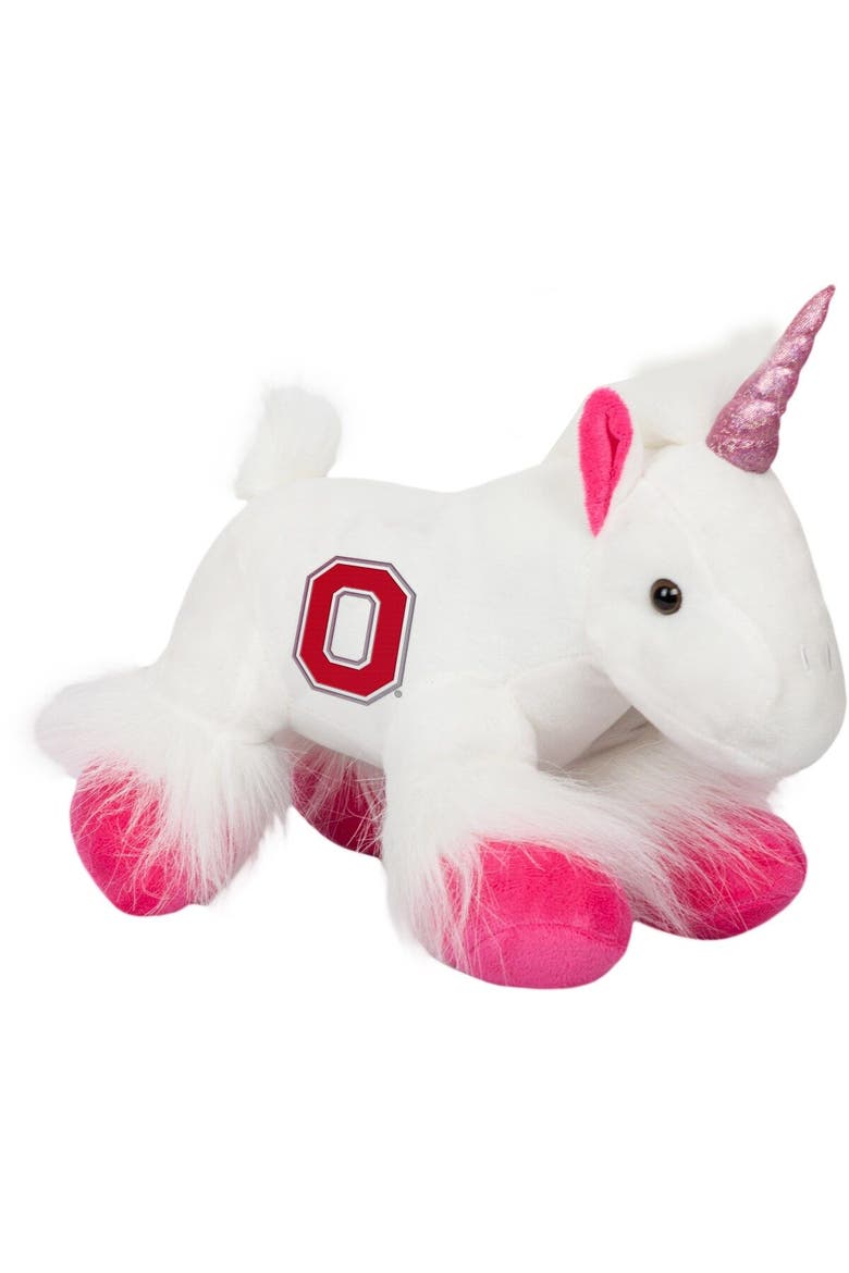 Ohio State Buckeyes Plush Unicorn, Main, color, White