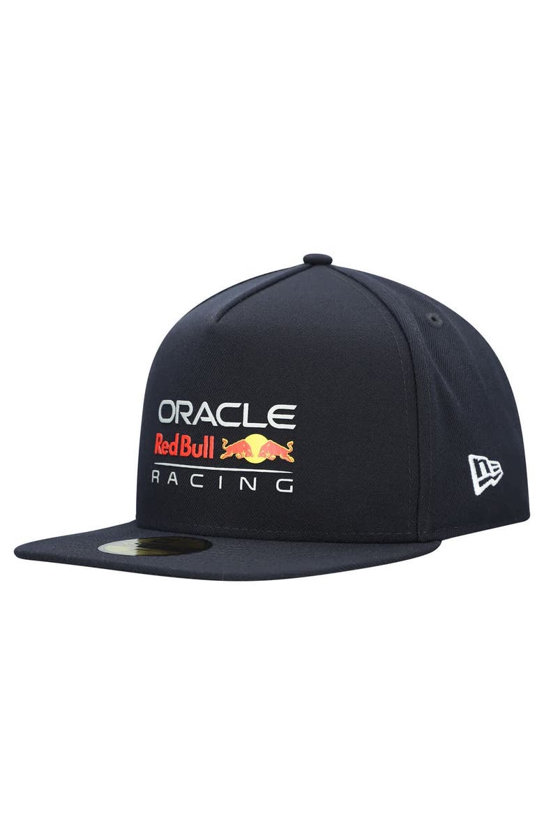 New Era Men's New Era Navy Red Bull Racing A-Frame 59FIFTY Fitted Hat, Main, color,